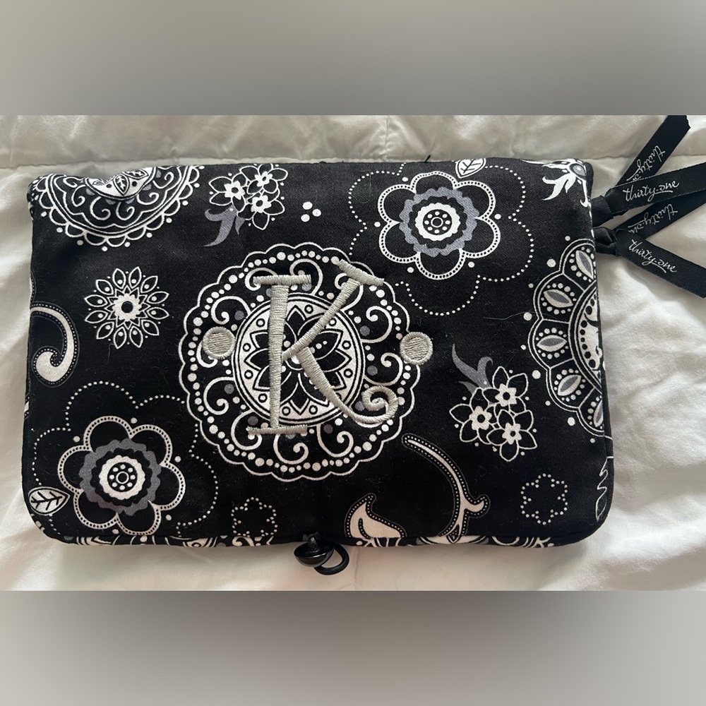 Thirty-One jewelry roll pouch travel storage